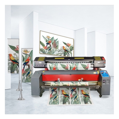 Εκτυπωτής ρούχων 1.9m Μεγάλο μορφότυπο Flex Banner Inkjet εκτυπωτής με 2 τεμάχια 3200 κεφαλές εκτύπωσης