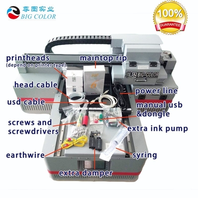 Αυτόματη εκτύπωση μπουκαλιών Α3 DTG UV flatbed printer με 2 PCS TX800 εκτυπωτή