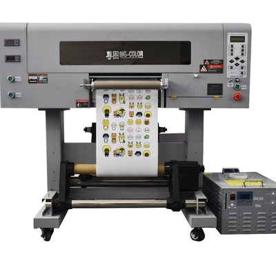 30cm x 40cm UV DTF αυτοκόλλητο μεγέθους A3 με 3 κεφαλές εκτύπωσης TX800 και Epson AB Film UV Roller