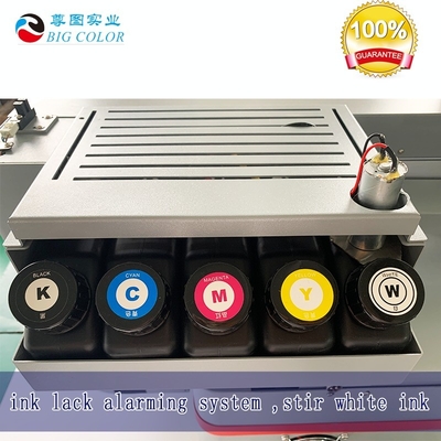 CMYK λευκό μελάνι αυτόματο UV flatbed εκτυπωτή για το τηλέφωνο Κεφάλαιο κινητό κάλυψη μπουκάλι κρασιού και Mu